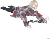 Halloween - Reaper in kettingen - kruipende pop met geluid - 15 cm