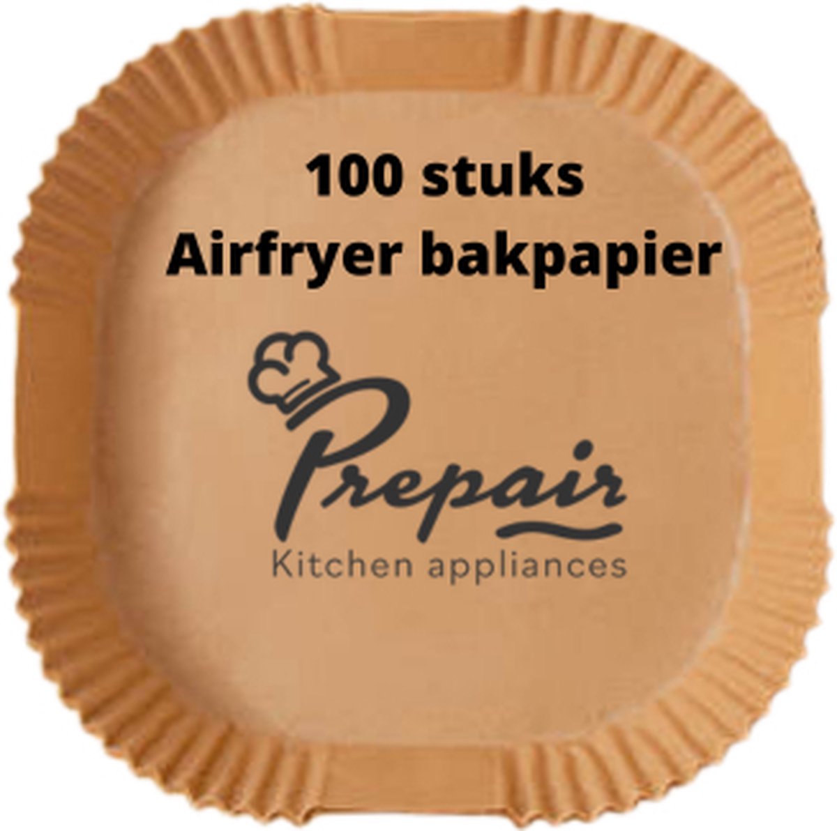 PREPAIR - Airfryer bakpapier - Vierkante papieren filters- Airfryer accesoires XL/XXL - PrepAir