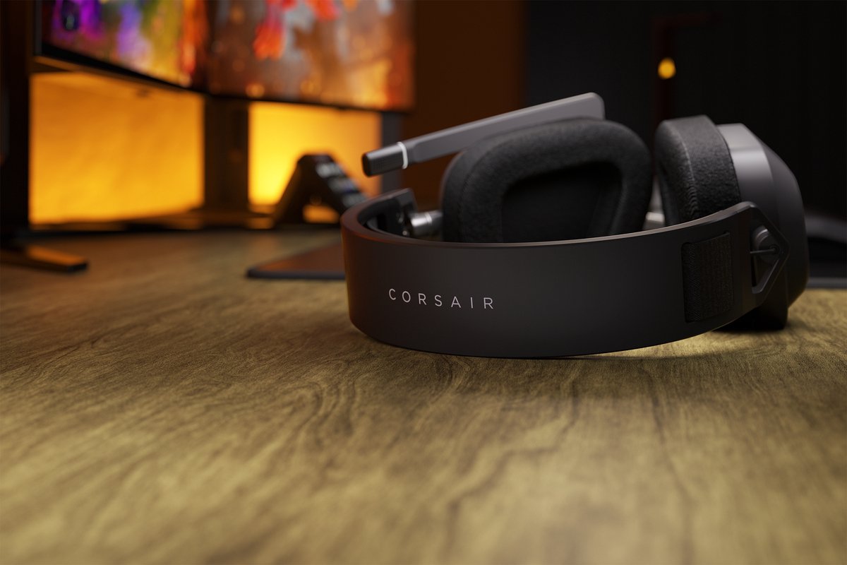 Corsair HS80 MAX Draadloze Headset - Staalgrijs - PC, Mac & PS5/PS4 thumbnail 6