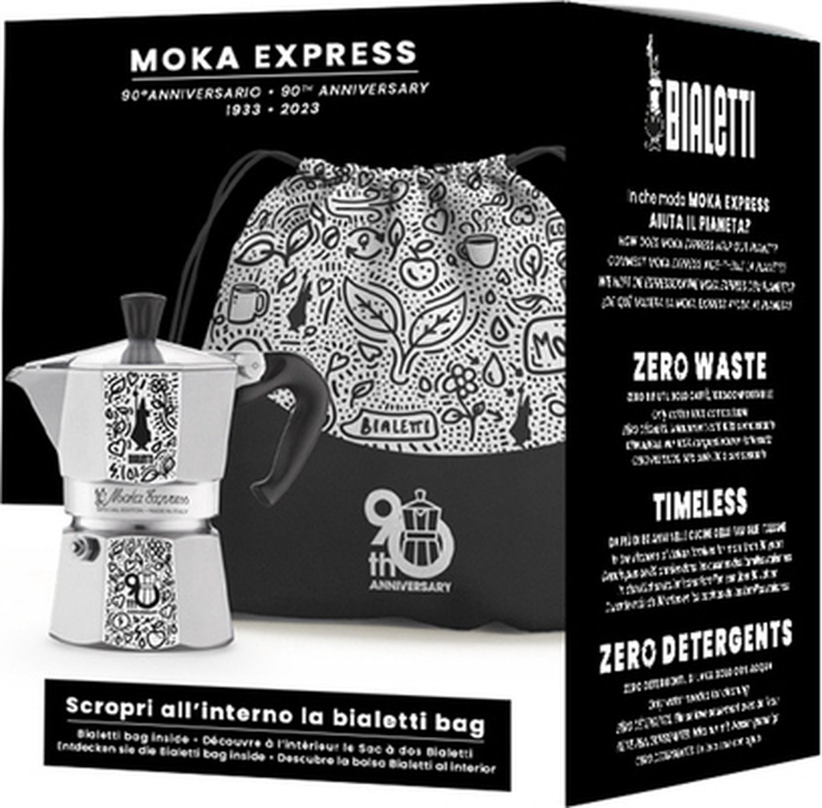 Bialetti - 90th Anniversary Moka Express 3tz + Backpack