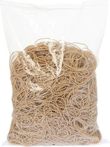 Bandes de caoutchouc - Caoutchouc - Marron - 50x1,5 mm - Environ 2700 pièces - Petites bandes élastiques