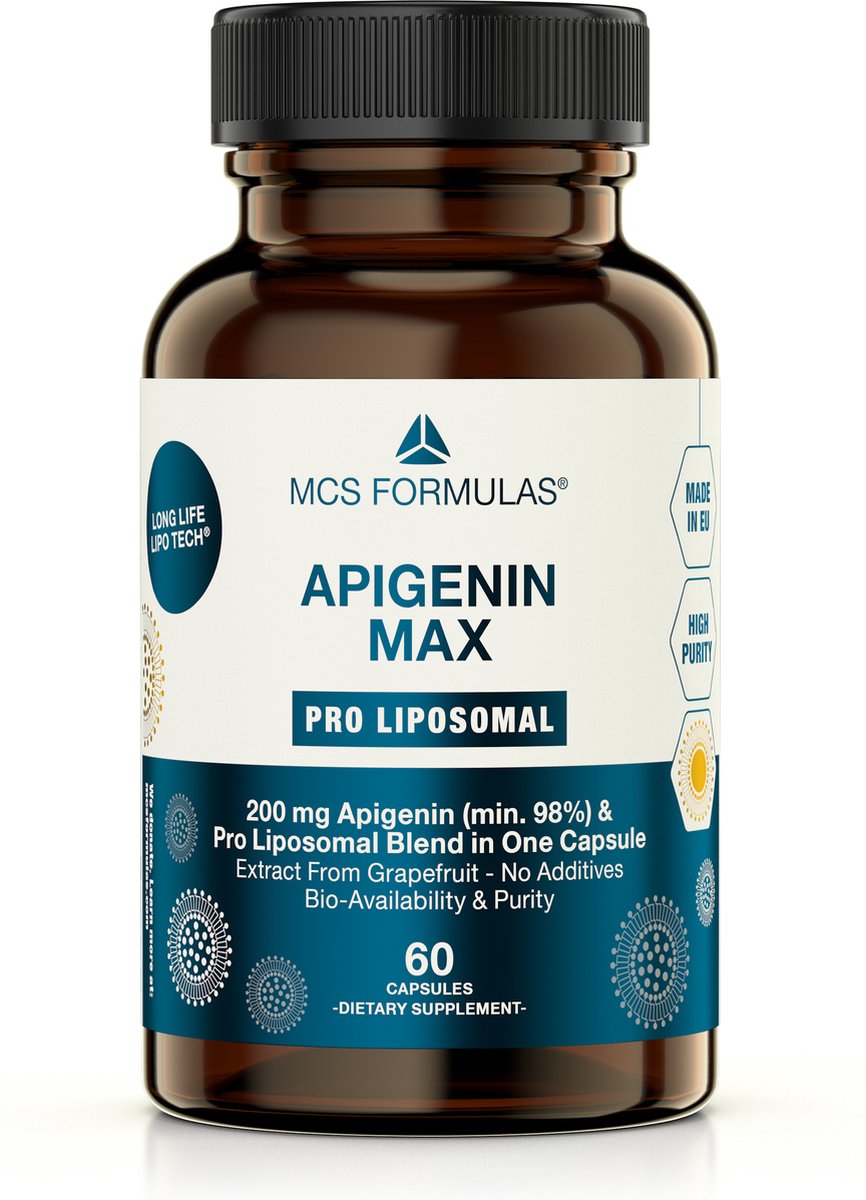 Goedkoopste Apigenin Pro Liposomal - 200mg - NO ADDITIVES - 60 capsules