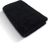 serviette de sauna 80 x 200 cm (noir) - grande serviette de sauna douce et absorbante de la meilleure qualité - 100 % coton naturel