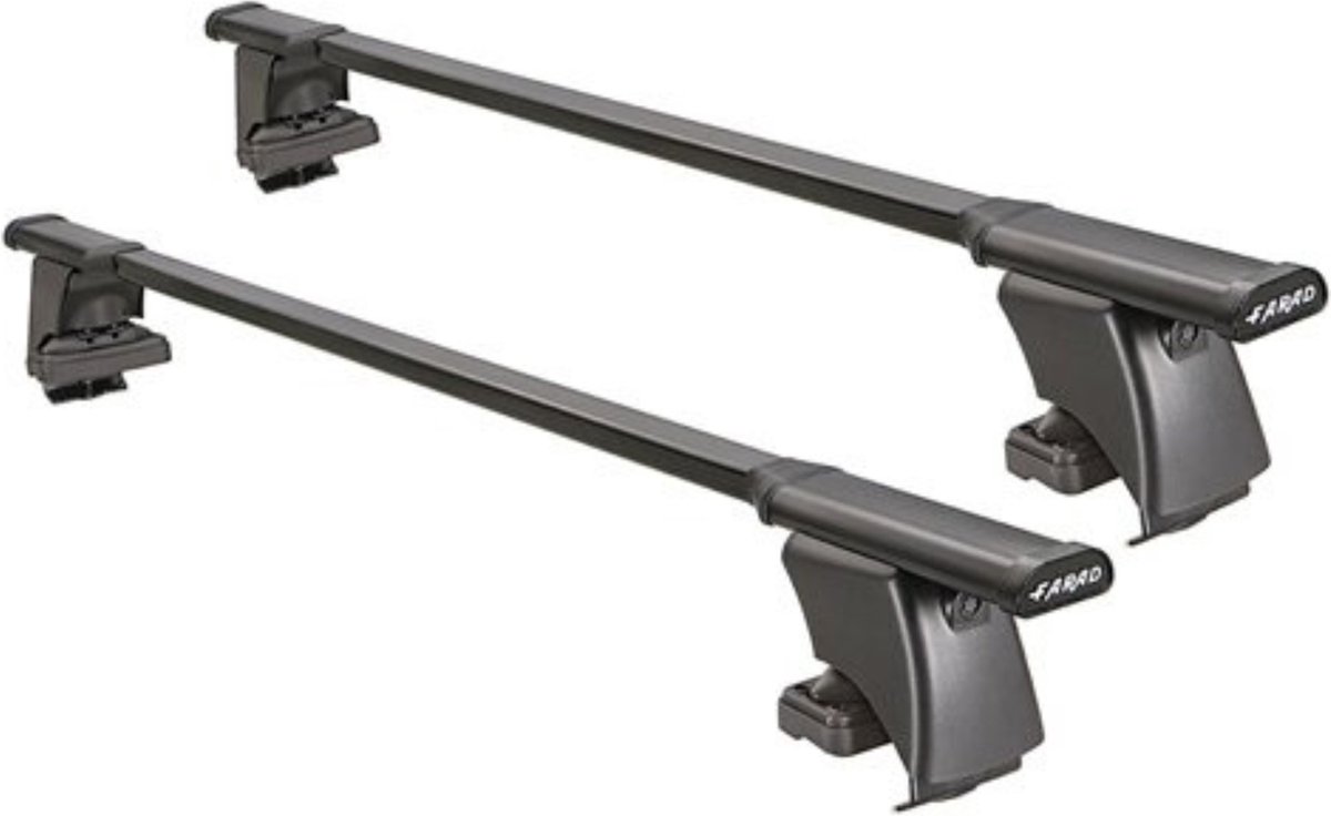 Dakdragers geschikt voor de Toyota RAV4 2013 t/m 2018 glad dak - Staal smal - 75kg laadvermogen - Merk Farad