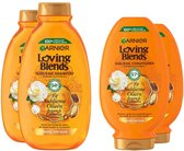 Garnier Loving Blends Argan en Cameliaolie Shampoo - 2x 300 ml & Conditioner 2x 250 ml - Pakket
