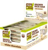 RiceUP! Witte Chocolade Bar - Glutenvrij - Met Probiotica & Magnesium - 20 Stuks - Voordeelverpakking