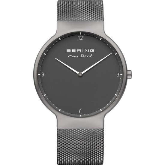 BERING Orologio Uomo Quarzo MAX RENE' – Cassa Acciaio 40mm, Quadrante Bianco, Cinturino Giallo Silicone