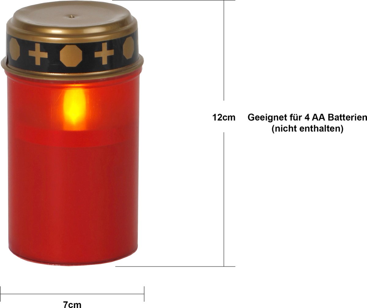 Star Trading LED graflicht paardenbloem, grafkaars, wit, paardenbloem, warmwit, timer, batterij, buiten, 12 cm