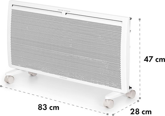 Klarstein Hot Spot Slimcurve Double Wave Verwarming - 2000W - Weektimer -  Wit