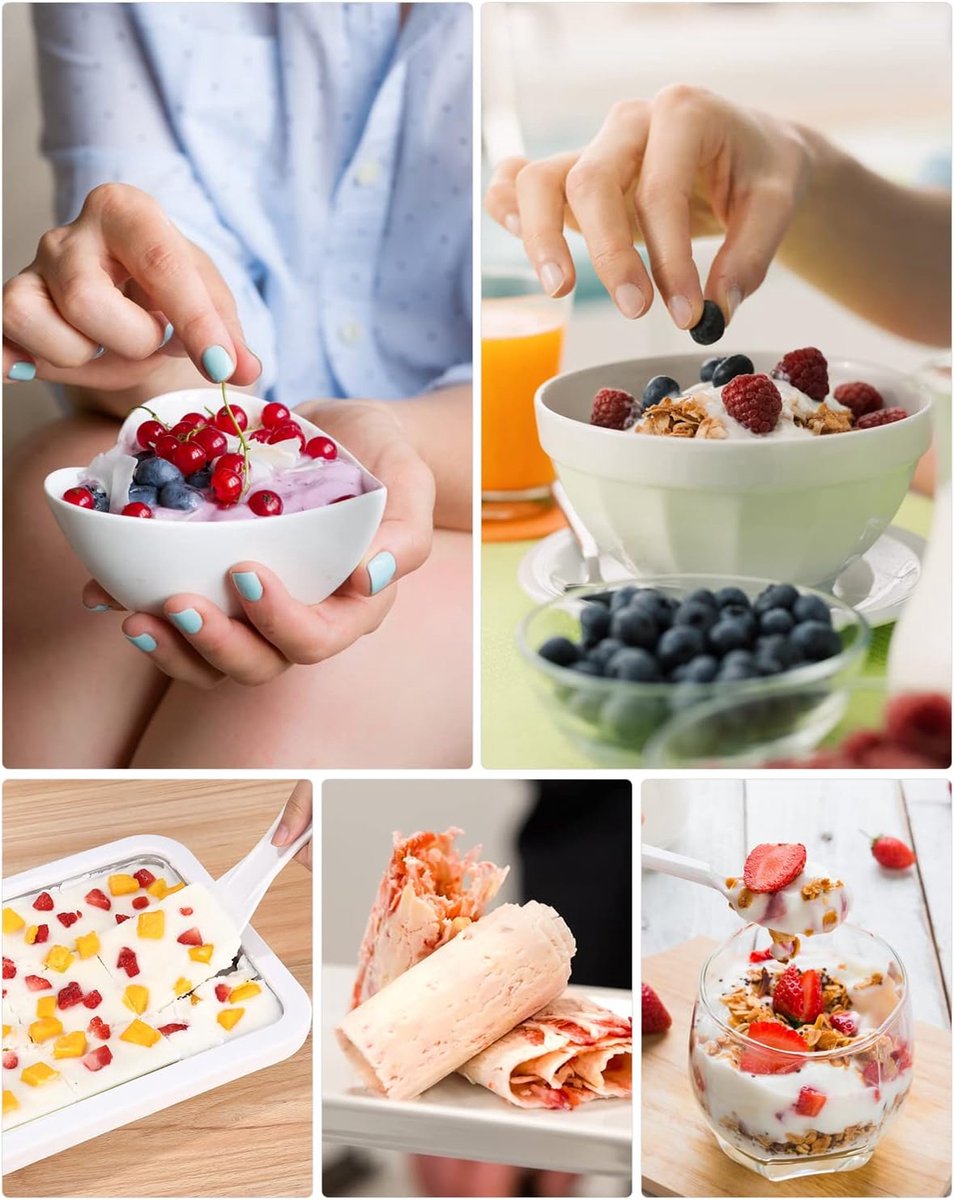 IJs Roll Maker Roestvrij Handgemaakte Yoghurt Sweet Spot Maker Plaat met 2 Spatels Handcraft Make Ice Cream Rolls Instant Ice Cream Roller Pan voor zelfgemaakte gerold ijs, Yogurt