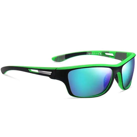 Hikr Zonnebril - Gepolariseerde Sportbril met UV400 Bescherming - Heren & Dames - Fietsen, Wandelen, Zwemmen & Wintersport - Groen van Hikr® — afbeelding 2