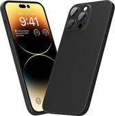 Mobiq - Ultra Dun Hoesje iPhone 15 Pro Max - zwart