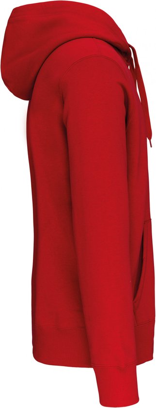 Kariban Hooded sweater met rits K444 - Red - S