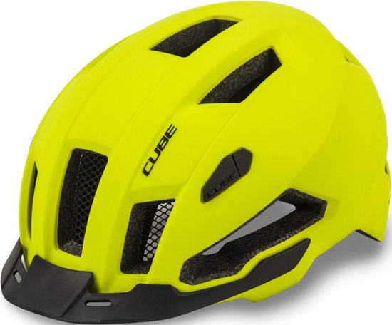Cube Cycling Casque Evoy Hybrid - Casque polyvalent - MIPS - 13 Trous d'aération - Ajustable - 57-62 cm - L - Jaune