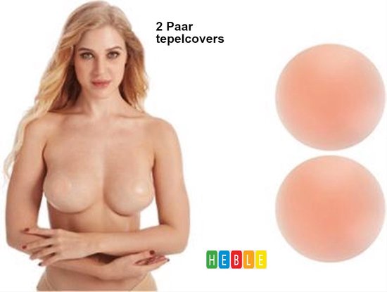 2 paar Bescherm je Tepels met Silicone Nipple Covers!~ van Heble® -