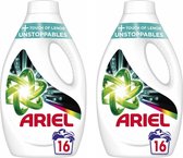 Ariel Vloeibaar Wasmiddel +Touch Van Lenor Unstoppables 2 x 800 ml