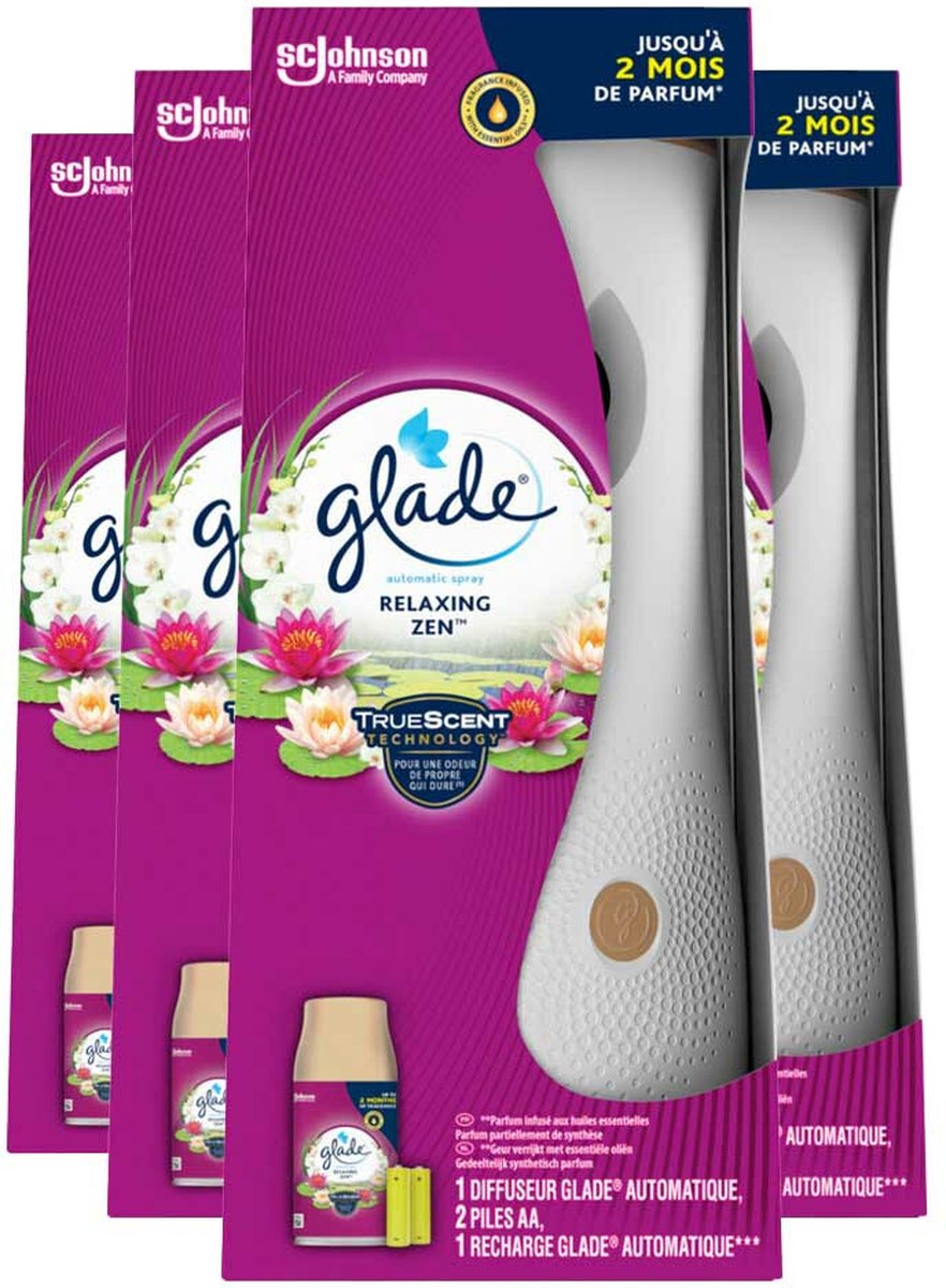 Goedkoopste 4x Glade Automatic Spray Relaxing Zen 269 ml