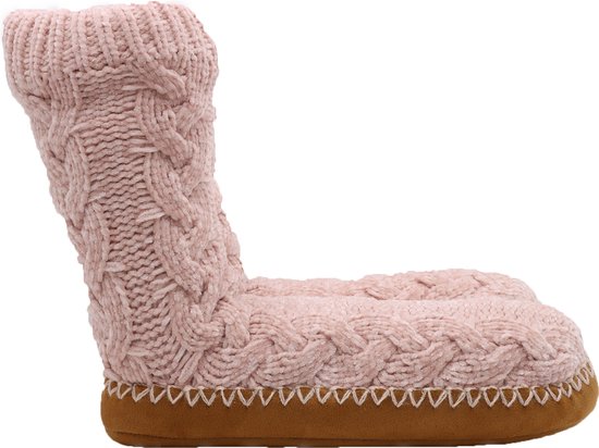 Alpacas Footwear - Sokslof - Warme voering - Antislip zool - Pink - 36/38