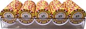 Poker - Poker bakje Waarde 5 - Pokerset - Poker fiches - Fiches - Poker chips - Poker set - Casino - Casino chips - Fiches met waarde- Cave & Garden