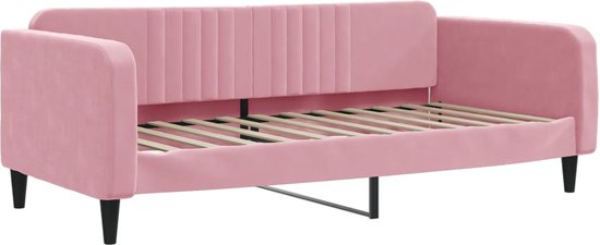 vidaXL-Slaapbank-90x200-cm-fluweel-roze