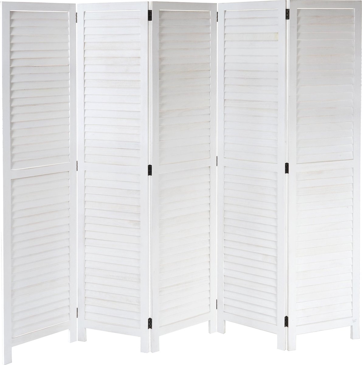 MCW Kamerscherm MCW-C30, kamerscherm, shabby-look vintage, 170x205cm ~ wit