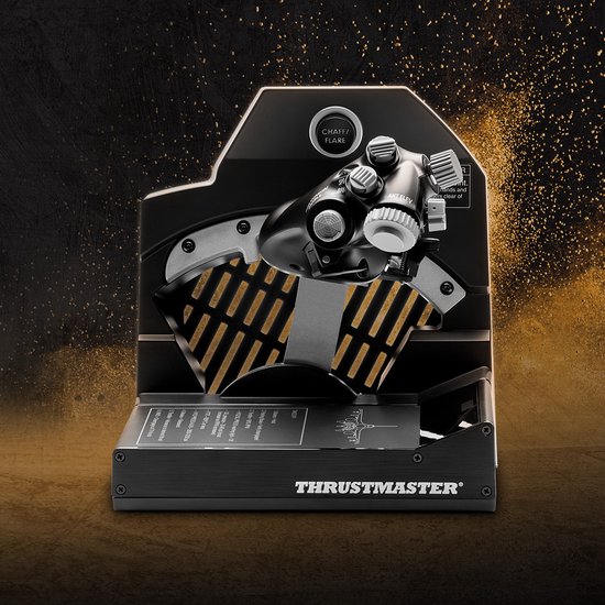 Thrustmaster Viper TQS - Flightsim Controller - Throttle - voor PC - metalen greep op schaal 1:1 - IDLE/AFTERBURNER - CHAFF/FLARE