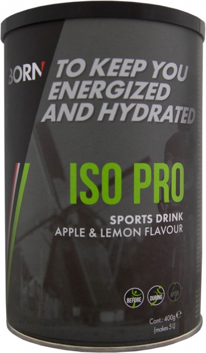 Born Iso Pro Sport Drink Appel/Limoen (400 gram)