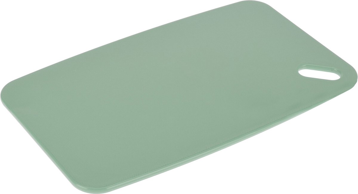 Excellent Houseware Snijplank - groen - Kunststof - 24 x 15 cm - voor keuken/voedsel