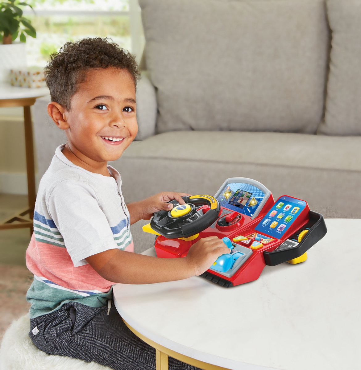 VTech Rijd & Leer Racer Racestuur Activity Center - Interactief & Educatief Speelgoed - Activiteitenbord - Cadeau - Kinderspeelgoed 3 Jaar — afbeelding 4