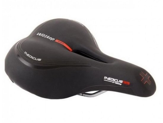Selle De Vélo Wittkop Medicus Twin 2.0 Femme – Confort Dynamique Ville & Vélo Électrique Noir
