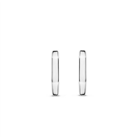 Amor oorbellen 925 sterling zilver dames oorbellen, met onyx, 2,2 cm, zilver, geleverd in een sieraden geschenkdoos, 2017170