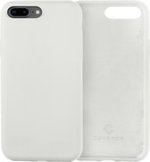 Coverzs Luxe Liquid Silicone case geschikt voor Apple iPhone 7 Plus / 8 Plus hoesje - Wit - Geschikt voor iPhone 8 Plus / 7 Plus case - Witte case - Beschermhoesje - Backcover hoesje - Wit