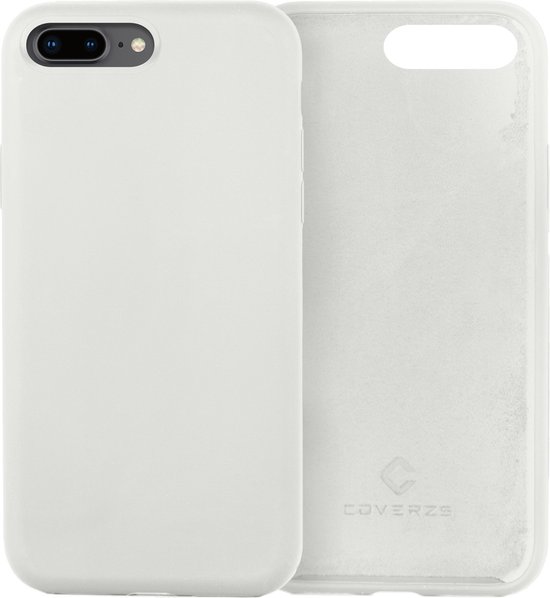Coque en silicone liquide de Luxe Coverzs pour iPhone 7 Plus / 8 Plus -  blanche | bol.com