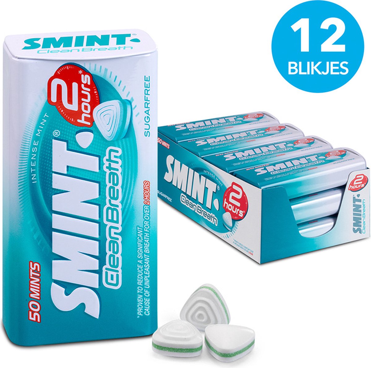 FRISK Clean Breath Bonbons à la menthe sans sucres boîte 50