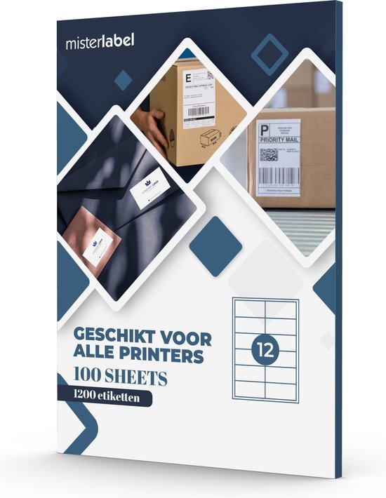 Rillprint Papier autocollant imprimante - 400 étiquettes - 105 x