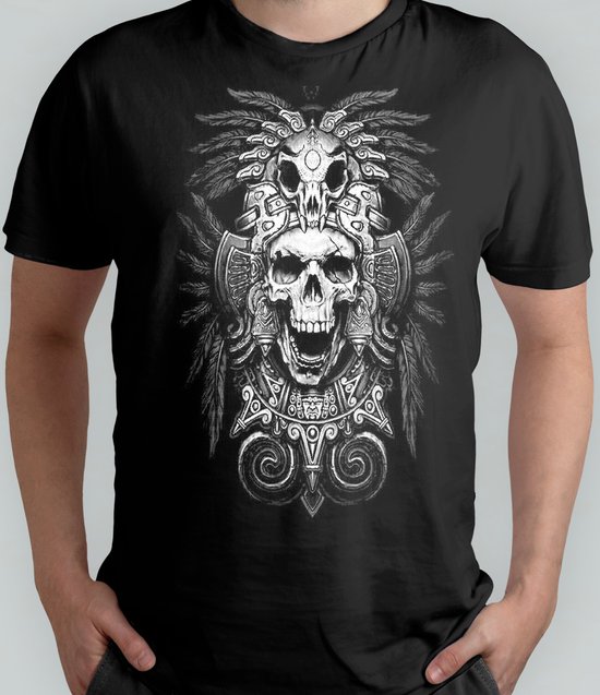 Foto: Indian skull t shirt indian skullart gift cadeau skulllove skullcollection skullsculpture schedelkunst schedelliefde schedelverzameling schedeldecoratie