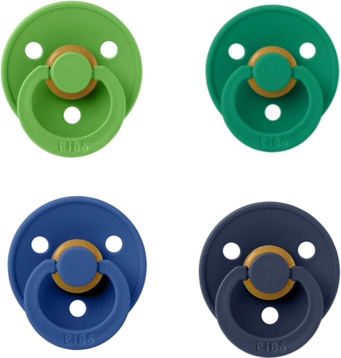 Sucette BIBS Colour avec prénom, 0 - 6 mois, Couleur Vert Poire