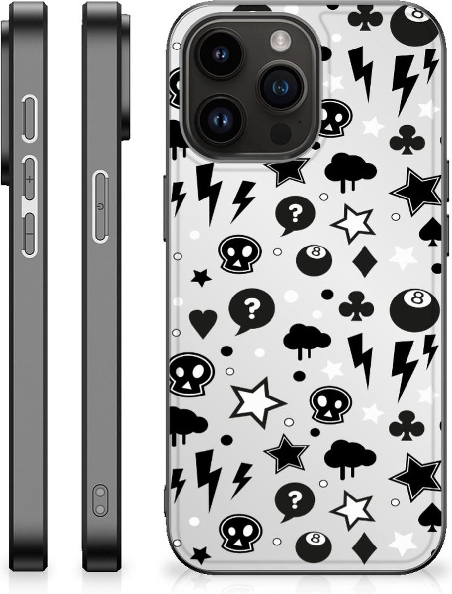 Telefoonhoesje iPhone 15 Pro Max Silver Punk