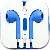 Hoofdtelefoon - 3,5 mm kabel - Oortelefoon met Microfoon - Koptelefoonaansluiting - Stereo - Compatibel met Android en iPhone - Blauw