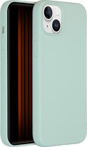 Accezz Hoesje Geschikt voor iPhone 15 Plus Hoesje Siliconen - Accezz Liquid Silicone Backcover met MagSafe - blauw