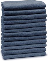 Eleganzzz Badlaken 100% Katoen 70x140cm - ocean blue - Set van 12 stuks