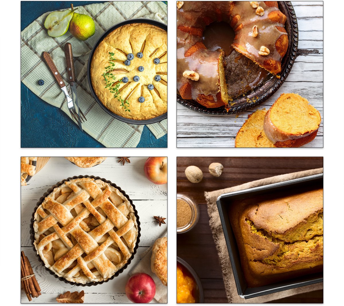 bakvorm set 5-delig - springvorm met bodem - cakevorm - quichevorm - kwastje – foto 6