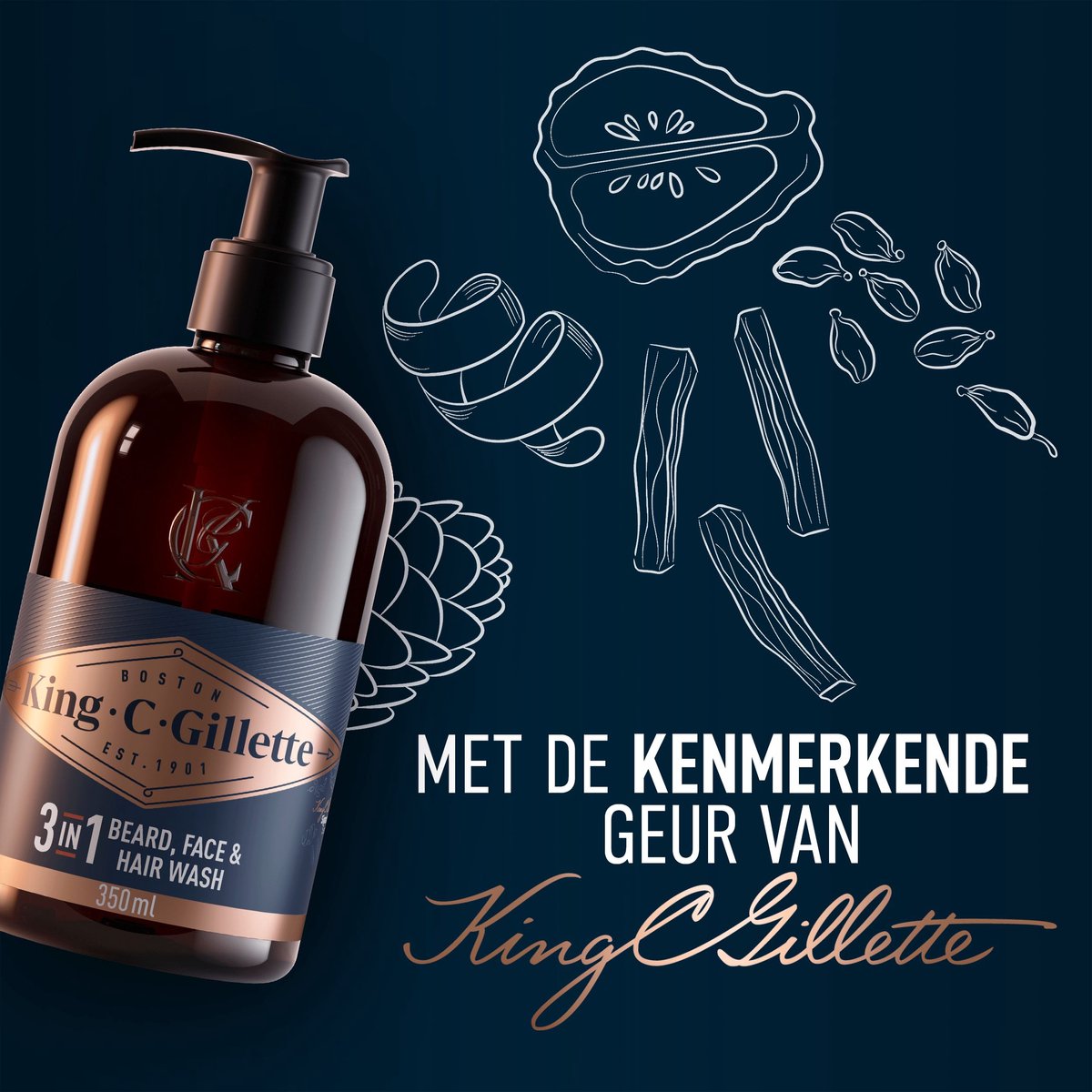 King C. Gillette Baard En Gezichtsreiniger - Voor Mannen thumbnail 6