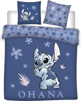 Disney Lilo & Stitch Housse de couette Blue Love - Lits Jumeaux - 240 x 220 cm - Katoen