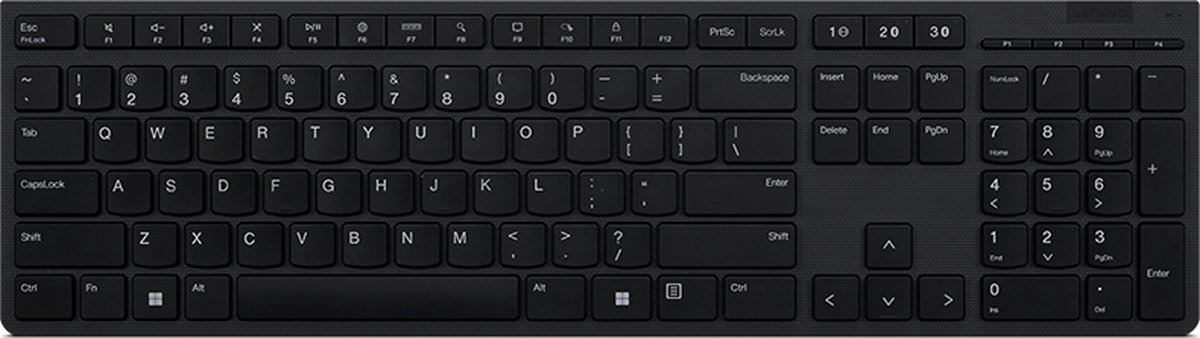 Lenovo Professional - Toetsenbord Bluetooth, 2.4 GHz - QWERTY - VS-Engels - toetsschakelaar: Scissor-Key - grijs