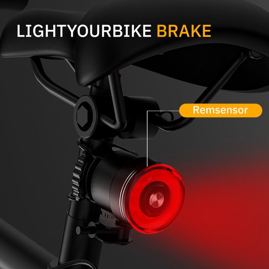 Lightyourbike ® ALPHA 2.000 & BRAKE - Fietsverlichting USB Oplaadbaar -  Fietslamp &... | bol