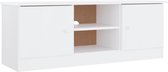 vidaXL - TV-meubel - ALTA - 112x35x41 - cm - massief - grenenhout - wit