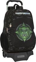 Schoolrugzak met Wielen Transformers Zwart 32 x 44 x 16 cm