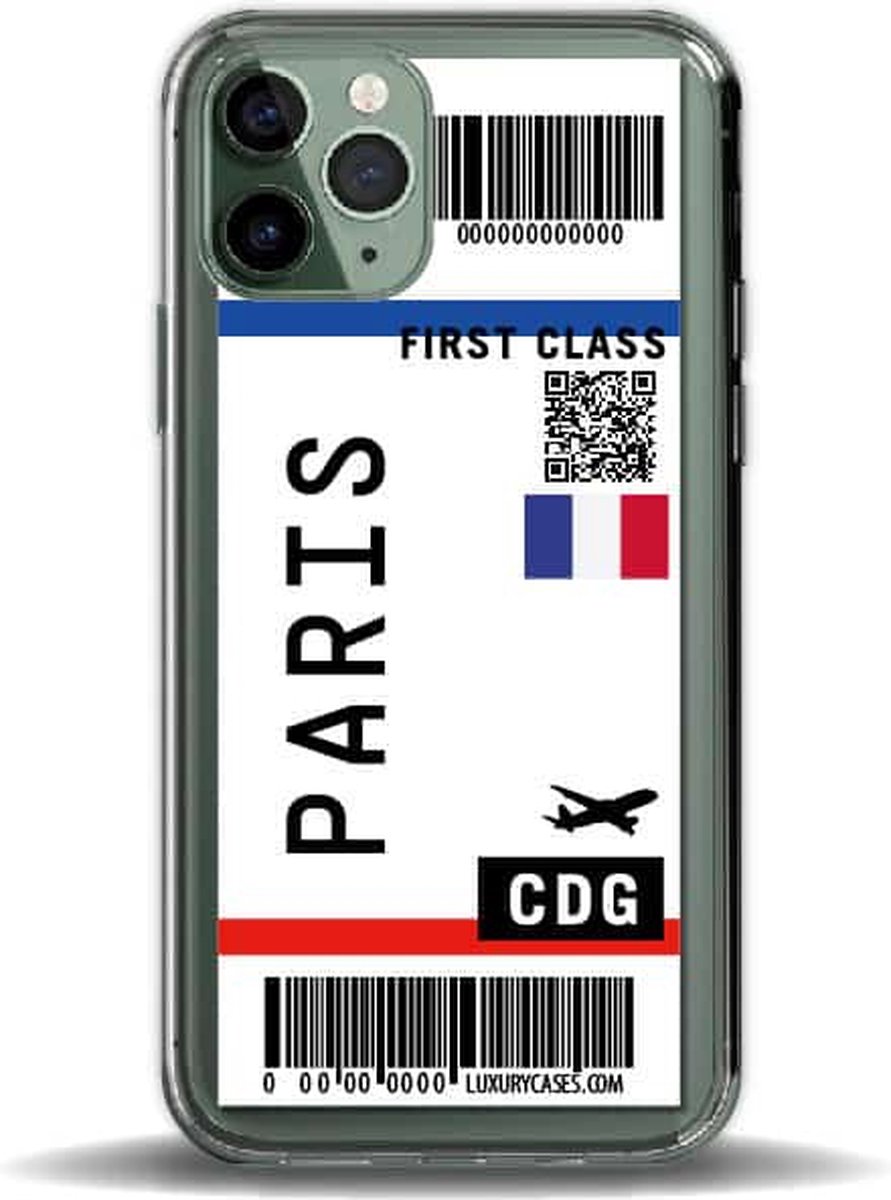 iPhone 13 case vliegticket Parijs
