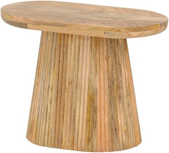 Table basse Lund 60 cm ovale en bois de manguier | Meubelplaats